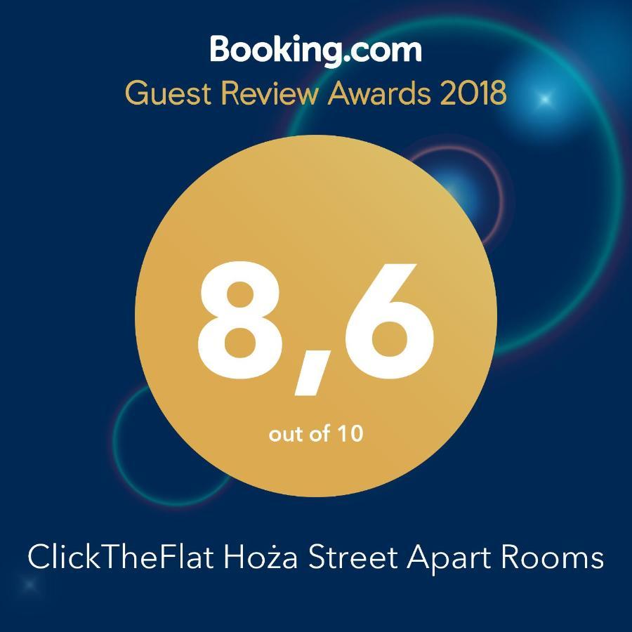 Clicktheflat Hoza Street Apart Rooms Warschau Exterior foto